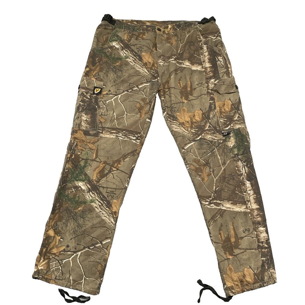 Scent Blocker Cargo Hunting Pants Mens Sz XL (38X31)‎ Realtree Max-1 Camo S3